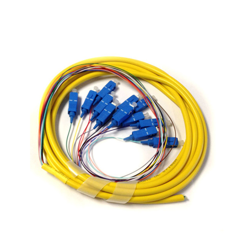 Lc 12 Mini Breakout Fiber Optic Pigtail Single Mode / Multimode