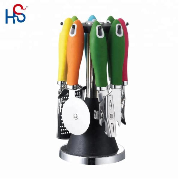 Compact Nesting Nylon Kitchen Utensil Set Eco Friendly Cookware Sets for Your Kitchen