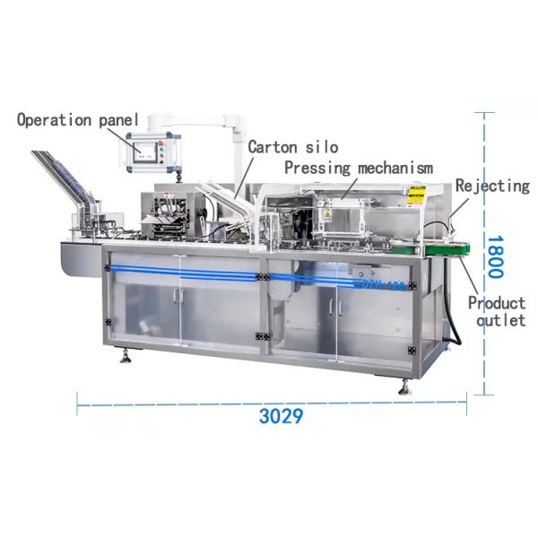 Automatic Horizontal Bottle Cartoning Machine For Pharmaceutical Pill Blister Plate