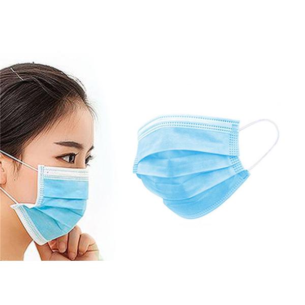 3 Ply Disposable Face Mask Anti Virus Surgical Mask With Elastic Ear Loop