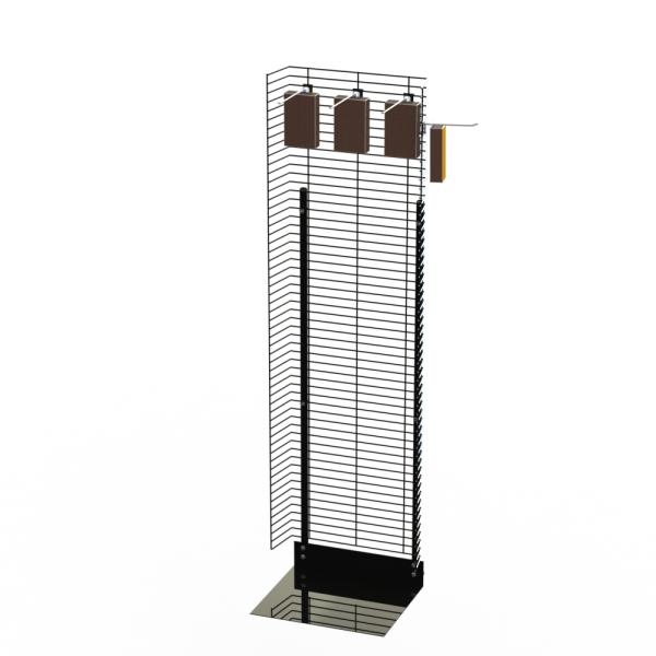 Knockdown Powder Wing Metal Wire Display Racks With U Shape