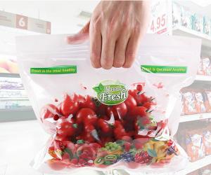 Quality Antifog Handle Fruit And Vegetable Packaging Grape Plastic Bags For Packaging Vegetables for sale