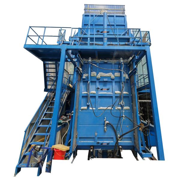Automatic feeding weighing auto glue spraying, fully auto Rebonded Foam Machine Foam Rebonding Machine 3 moulds/hour