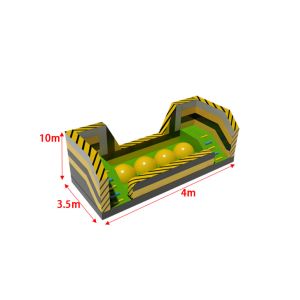 Leaps And Bounds Inflatable Obstacle Course With Big Challenge