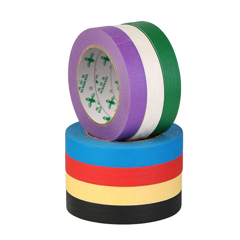 Embossed Paper Masking Tape Dust Proof 140mic Thickness