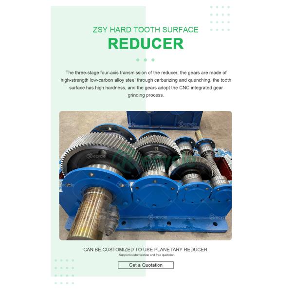 Adjustable Output Size Double Roll Scrap Metal Shredder Machine for Construction Works