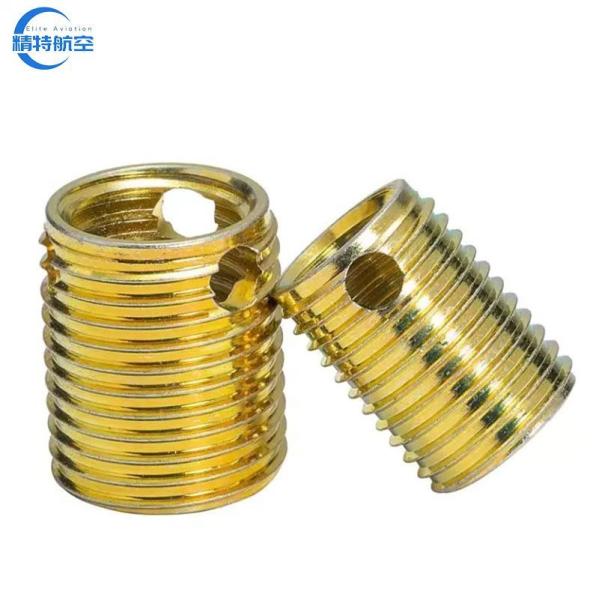 Customized Brass Insert Nut Self-Tapping Threaded Inserts with Fine/Coarse Thread Type and T/T Payment