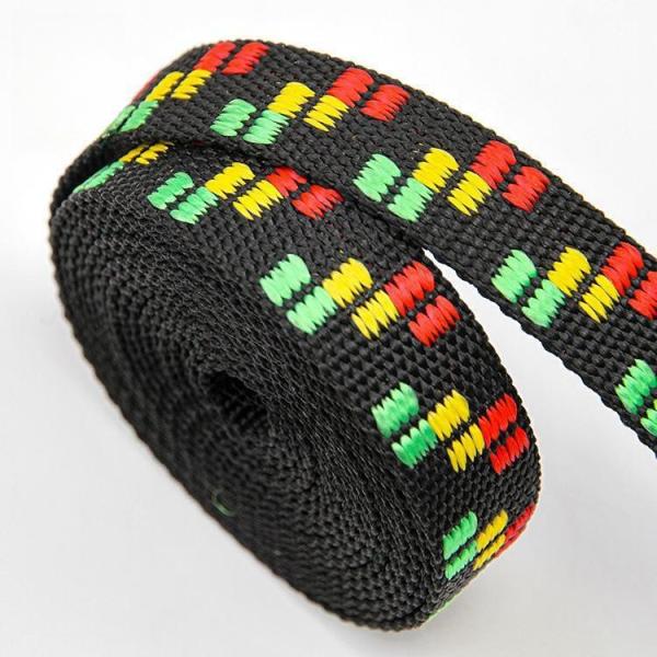 500Lbs 25mm Polypropylene Webbing For Dog Collars Black Webbing
