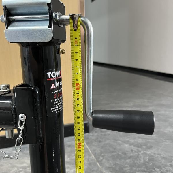 Pipe Mount Swivel Trailer Jack Stands 2,000lbs Capacity Side Wind