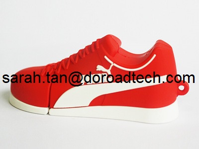 Factory Directly Selling High Quality Customized PVC Shoes Shape USB Flash Drives