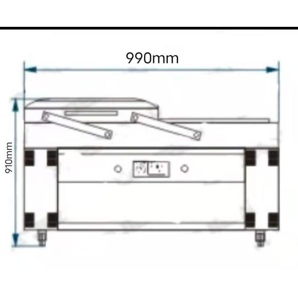 CE Certification DZ400 Automatic Double Chamber Vacuum Packing Machine For Food