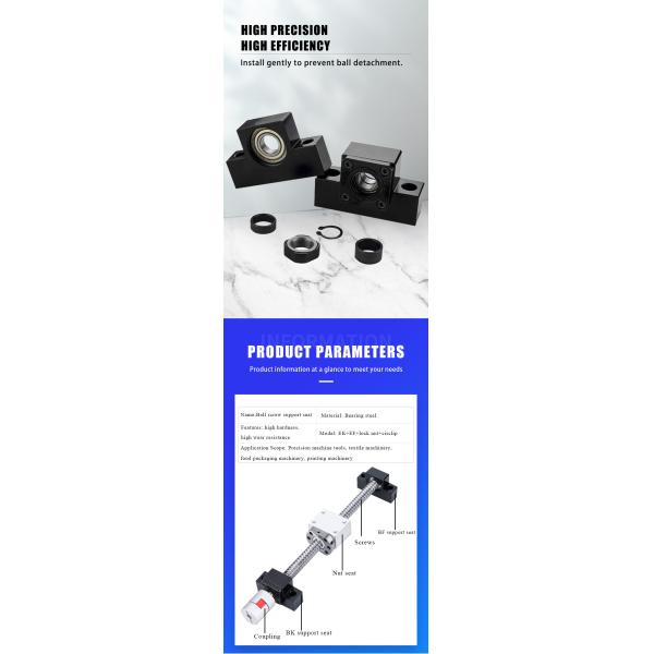 EF EK Support Units Wear Resistant Lead Screw Support Bearing Compact