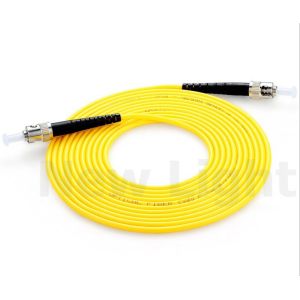 Quality ST - ST Single Mode SX Optical Fiber Patch Cord Yellow PVC / LSZH 2.0 Patch Cable for sale