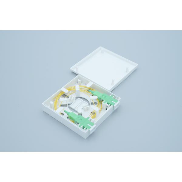 2 Ports Fire Resistant FTTH Termination Box Wall Outlet SC APC