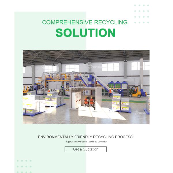 As Required Scrap Batteries Processing System with Lithium Battery Processing Machine