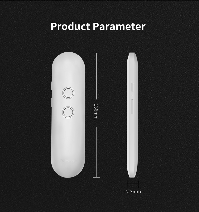 Two Way Portable Language Translator Machine Mini AI Translation Pen