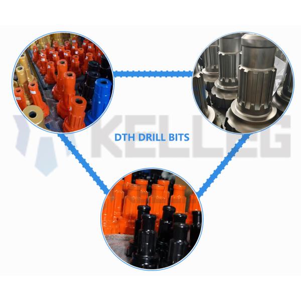 Mining DTH Hammer Button Bits DTH Drilling Rod Couplings Drill Tools for Hard Rock Drilling