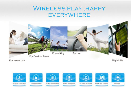 Portable Wireless Colorful Mini Audio Loud Speaker , Waterproof Bluetooth Speaker