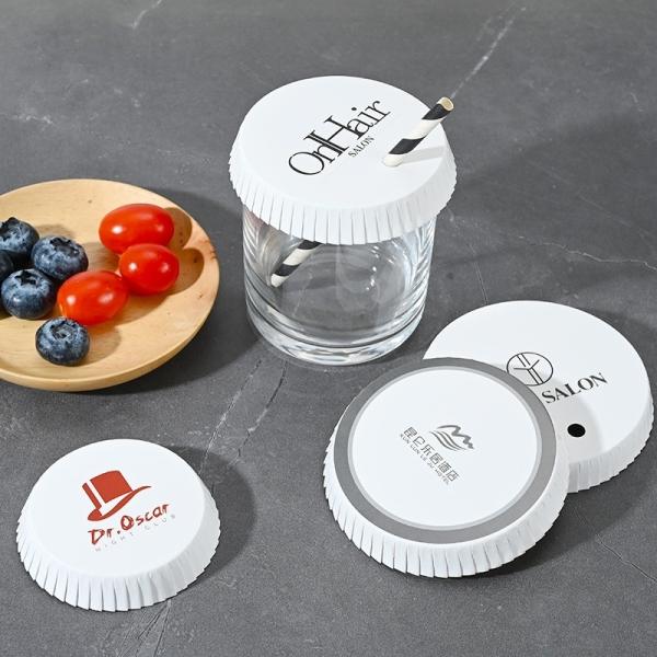 Lids Compostable Biodegradable Paper Coffee Cup Flat Lid Package Gross Weight 2.000kg