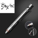 Hot Sale Break Glass Head stainless steel tactical ball pen with whistle and