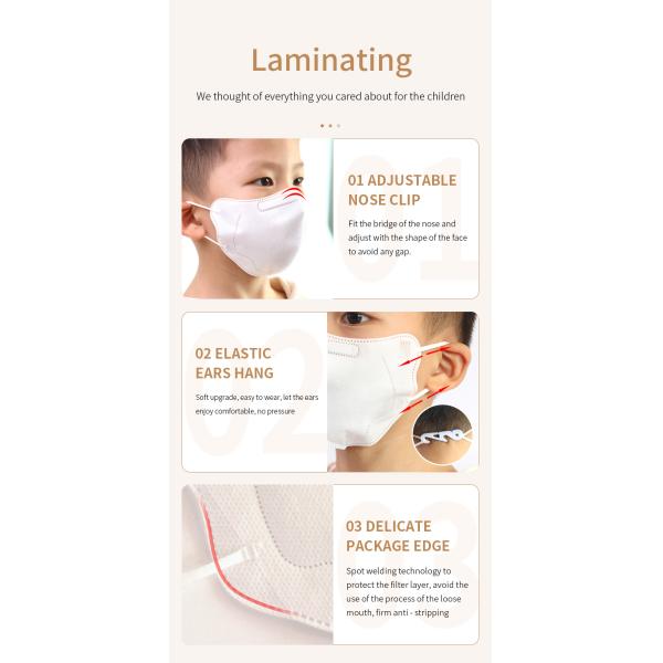 5 Layers Kn95 PFE 80% Children'S Disposable Face Masks