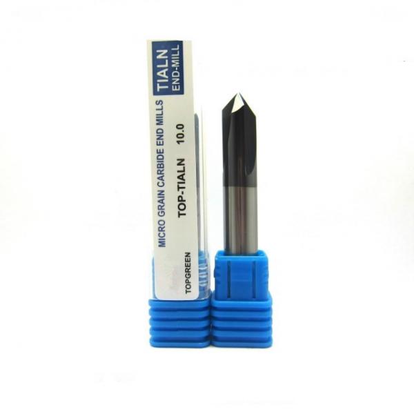 Buy Precise 6mm / 7mm / 8mm Chamfer End Mill With TiSiN Coating 90 Degree Angle at wholesale prices