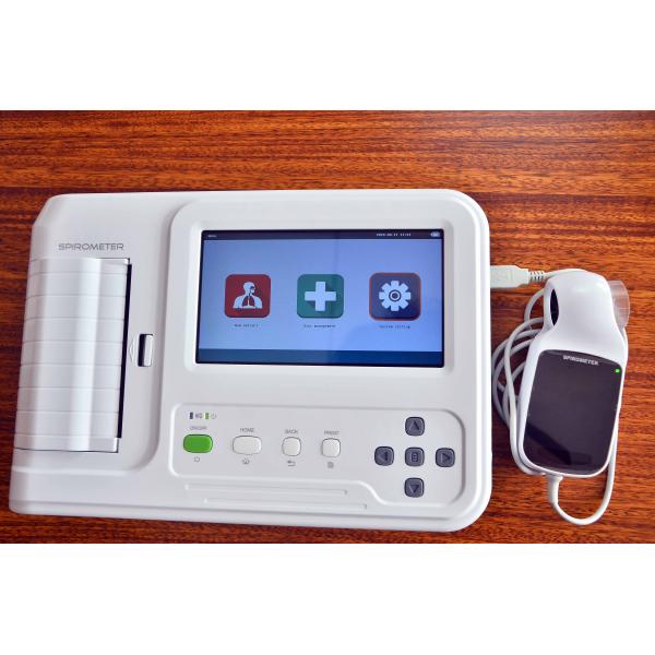 7" color touch Screen Digital Spirometer Breathing Diagnostic Spirometry with printer portable lung function tester