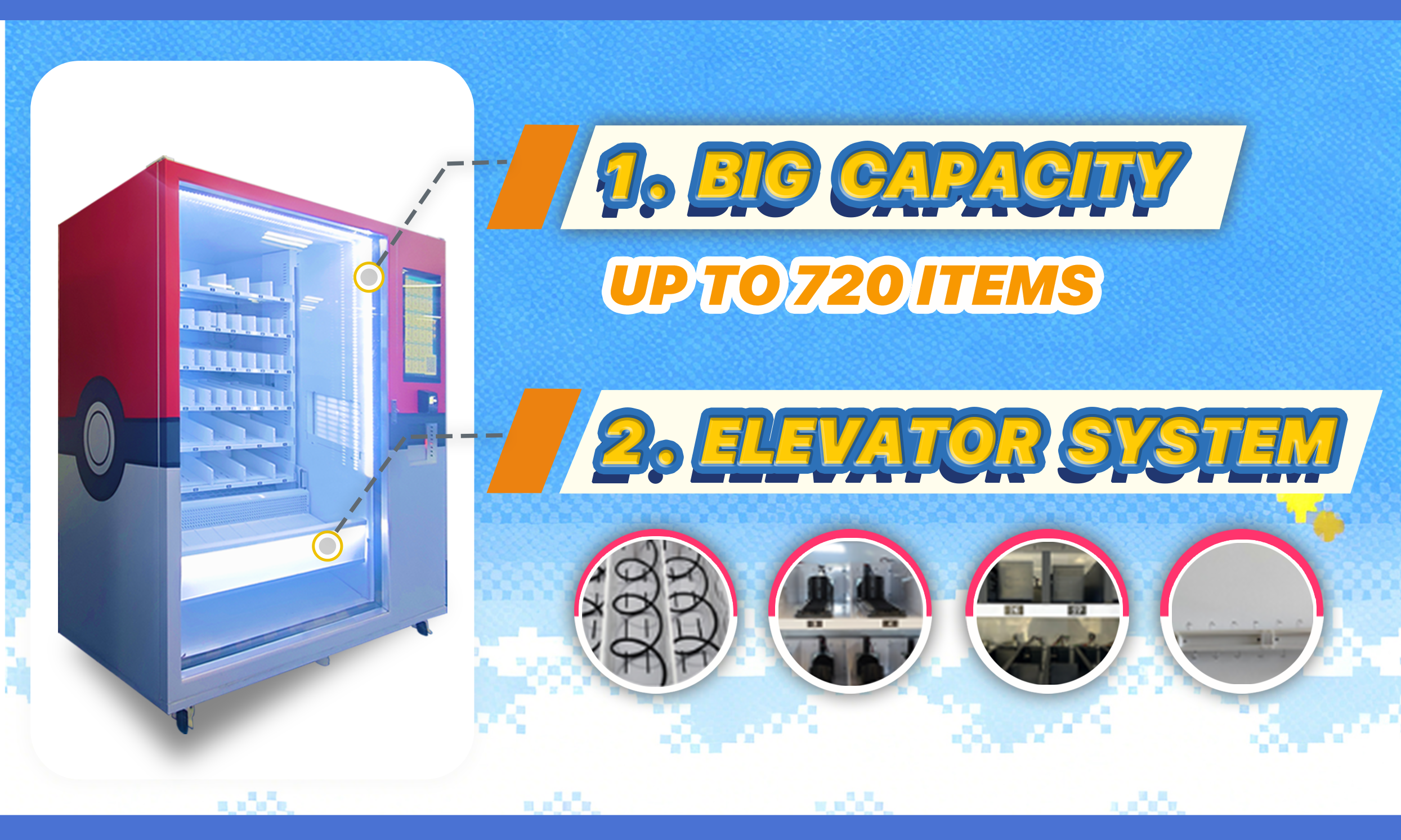 WEIMI Trading Card Vending Machine With Elevator System For IP Professional