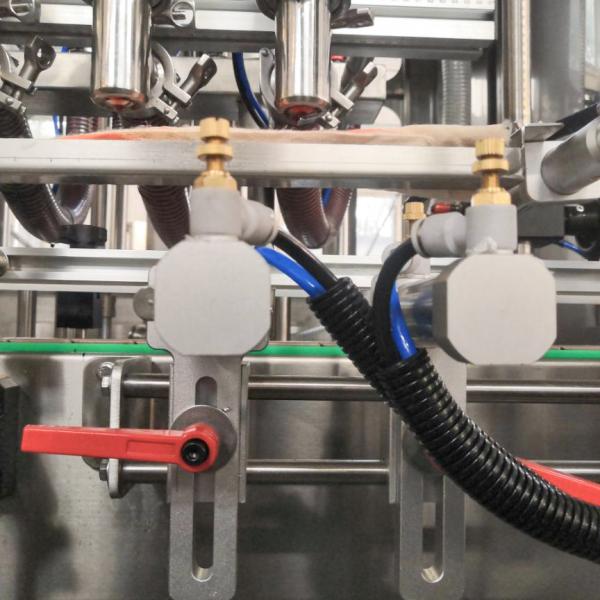 Automatic piston pump Hot Sauce Paste Jars Viscous Food Filling Machine