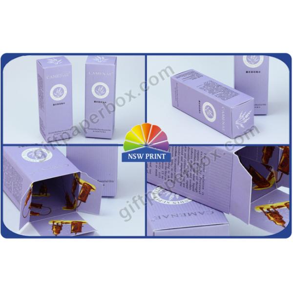 Embossing Folding Carton Box / Reusable Art Paper Perfume Boxes