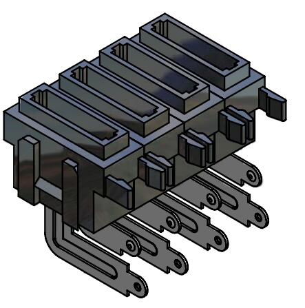 32V 30A Double Triplet Tetrad PCB Mount Standard Blade Fuse Holder