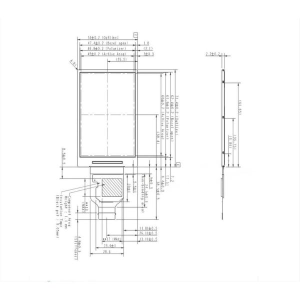SPI+RGB Interface Transflective Sunlight Readable TFT Display 3 Inch 640*480 Resolution