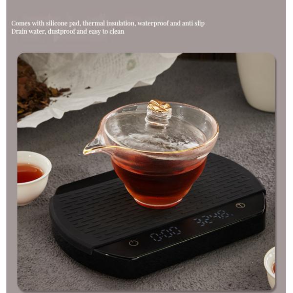Nutrient-Digital Displayed Kitchen Scale with Bluetooth Connectivity and Silicone Pad