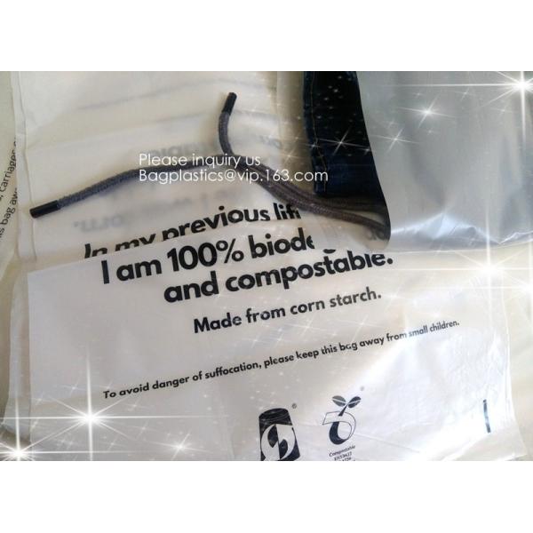 PLA Biodegradable Corn Starch Compostable LDPE k Bag, Environmentally friendly, recyclable, reusable, reclosable