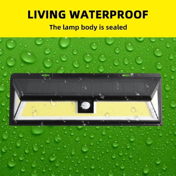 180 Led Cob Solar Lights Outdoor Wireless Motion Sensor Wall Security Light