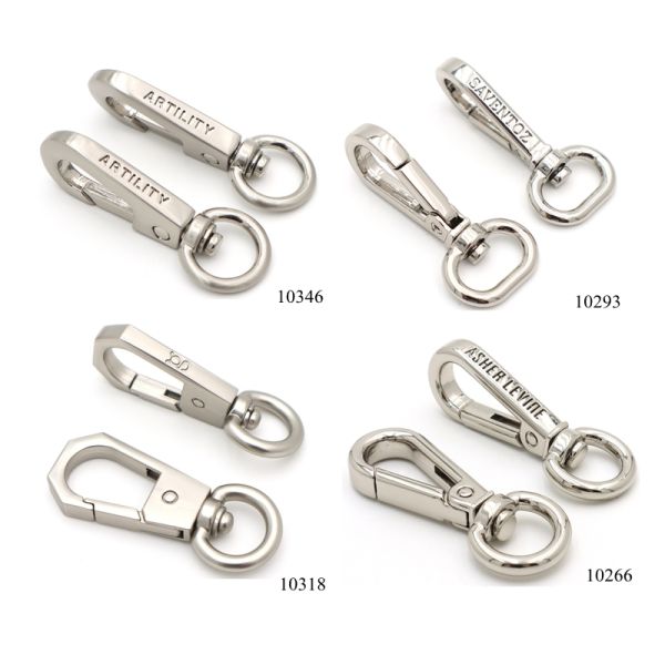 Unique Design Bag Swivel Snap Hook Hexagonal Carabiner Custom Logo Bag Hardware Hook