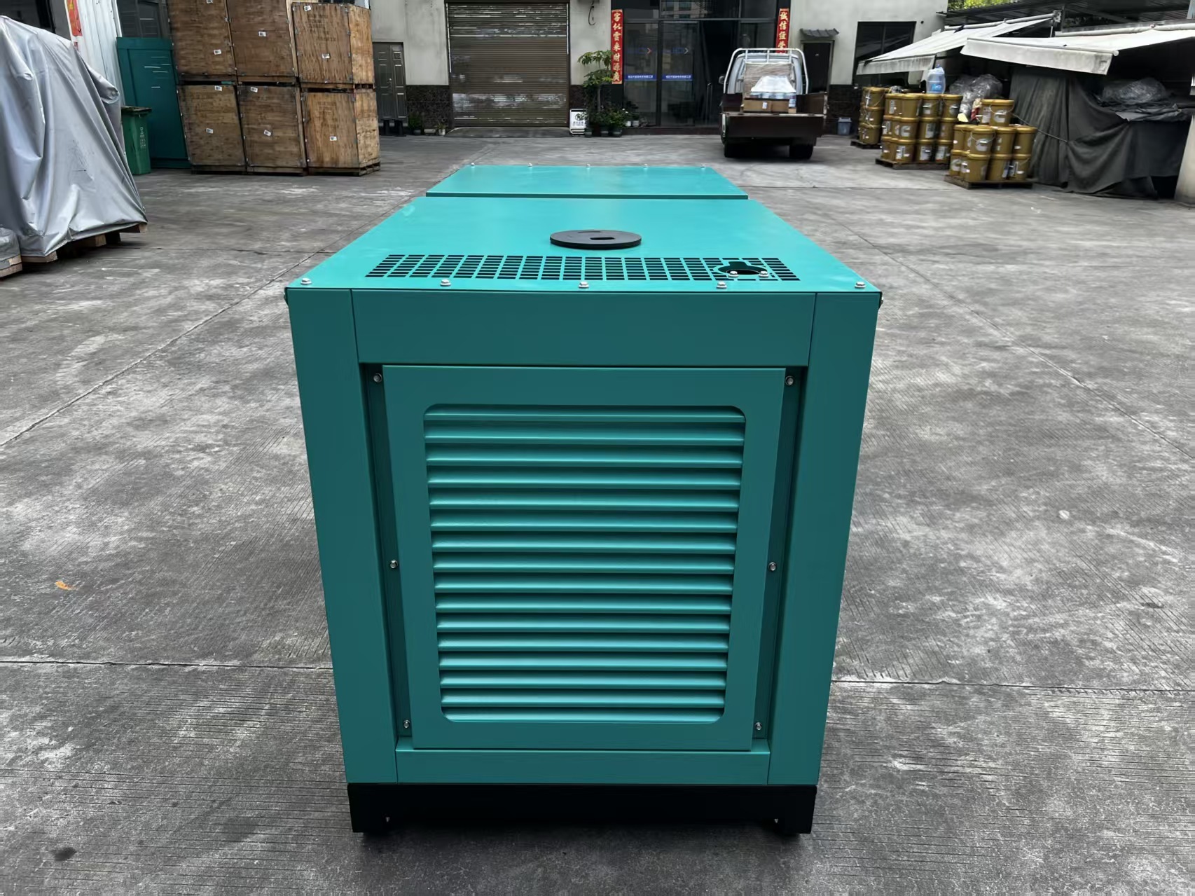 100kVA Diesel Generator Set with Soundproof Canopy and Stable Voltage Output for Continuous Field Operation