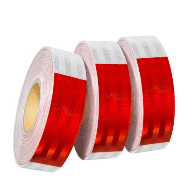 High Intensity Reflective Vinyl 10 Year Red White Dot-C2 Reflective Tape Conspicuity Tape For Truck