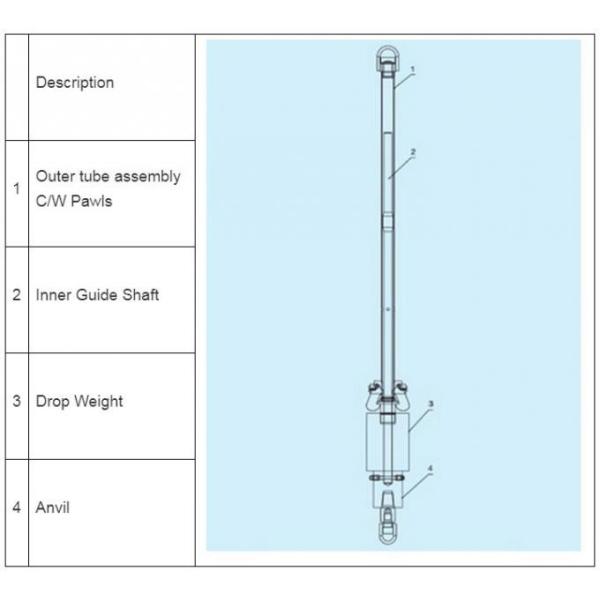 OEM SPT Sampler Automatic Trip Hammer For Standard Penetration Test Soil Investigation