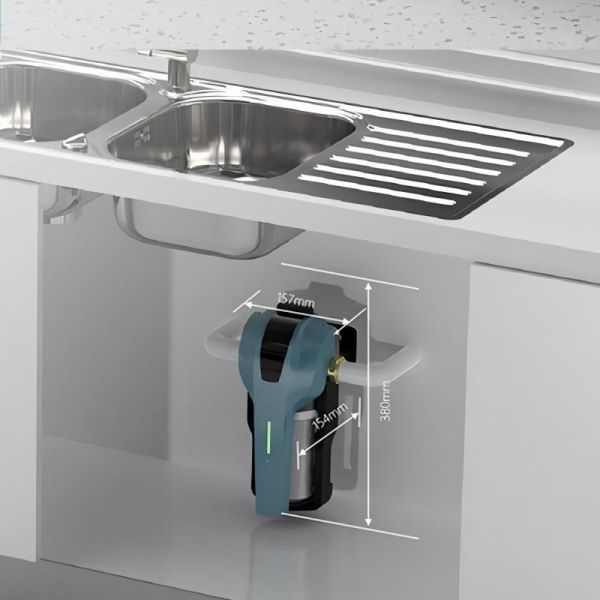 Compact Central Water Purifier, 15L/min High Flow, 3-Second Quick-Change Cartridge, Smart Filter Indicator, Compact Whole House Water Protection