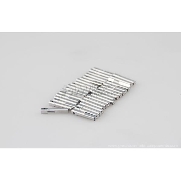 Precision automation components- Shaft left, Material 1.4034+S, hardness HRC50