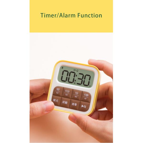 Quartz Motivity Type Kitchen Timer Beauty Electronic Countdown Silent Cooking Timer