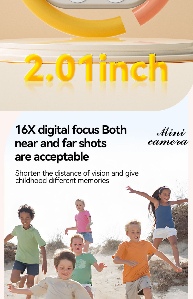 High-definition Mini Camera with Screen Visual Compact and Portable Suitable for Students and Campus with Timer