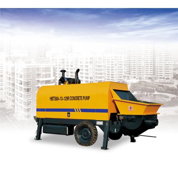 Trailer Concrete Pump HBTS60 60m3/H Mini Trailed Mount Concrete Pump