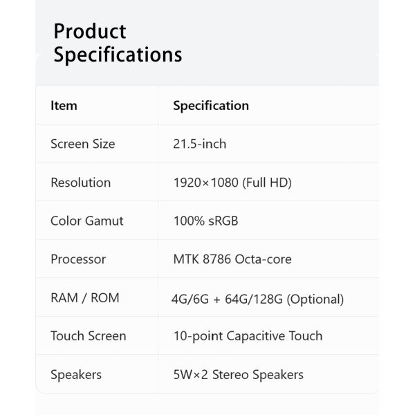 Smart LCD TV Portable and Movable Intelligent Interactive High Brightness Display for Learning Office and Entertainment