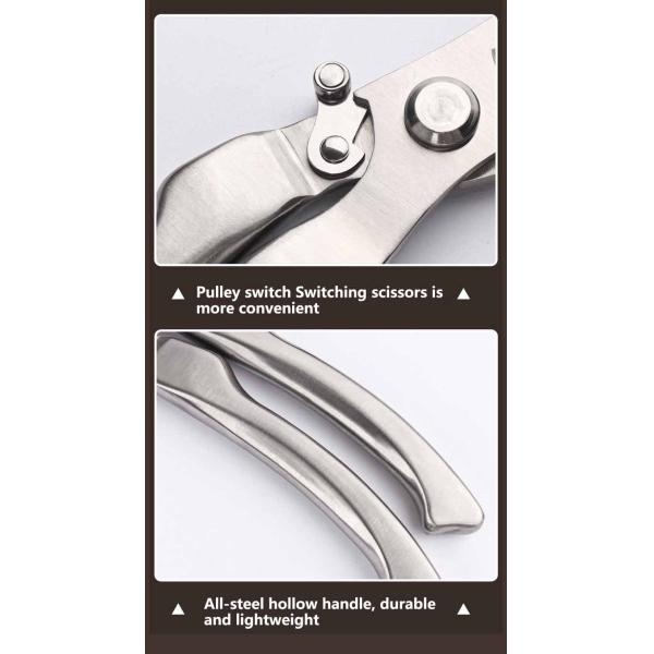 Elbow Shape Bypass Pruning Shear Pruner With Precision Blade For Gardening Trimming Plant Tree Flower