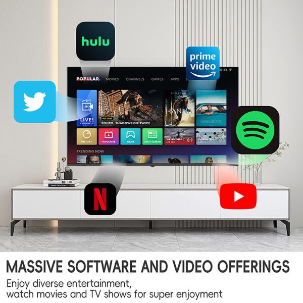 32 Inch Frameless Smart LED TV with 4K UHD Android OS