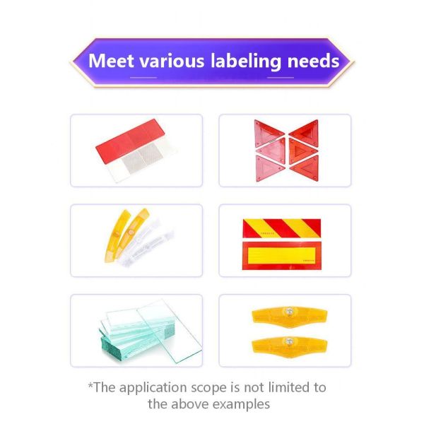 Fully automatic foam labeling machine CH-612F automotive reflective board, foam adhesive, acrylic label double-sided adhesive