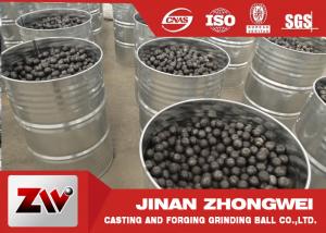 Quality 55-65HRC Hardness forged steel grinding ball , ball milling media for sale