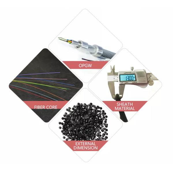 48 Core Optical Fiber Positioner Communication OPGW Cable